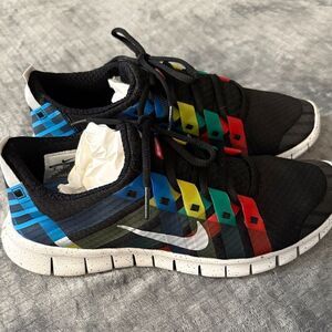 2012 Nike Free Powerlines + NRG Olympic Size W8 Multicolor Stripes, Very Nice!